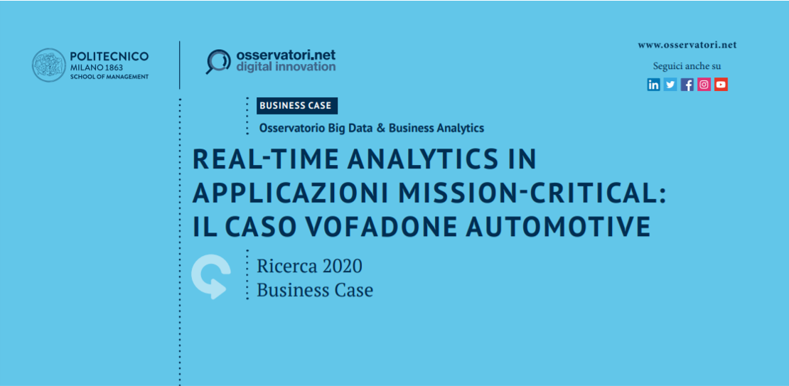 Real-time analytics in applicazioni mission critical con Agile Lab WASP e Cloudera: il caso Vodafone Automotive