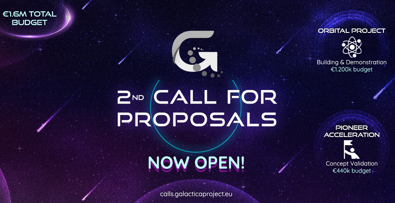 Galactica 2nd call for proposals