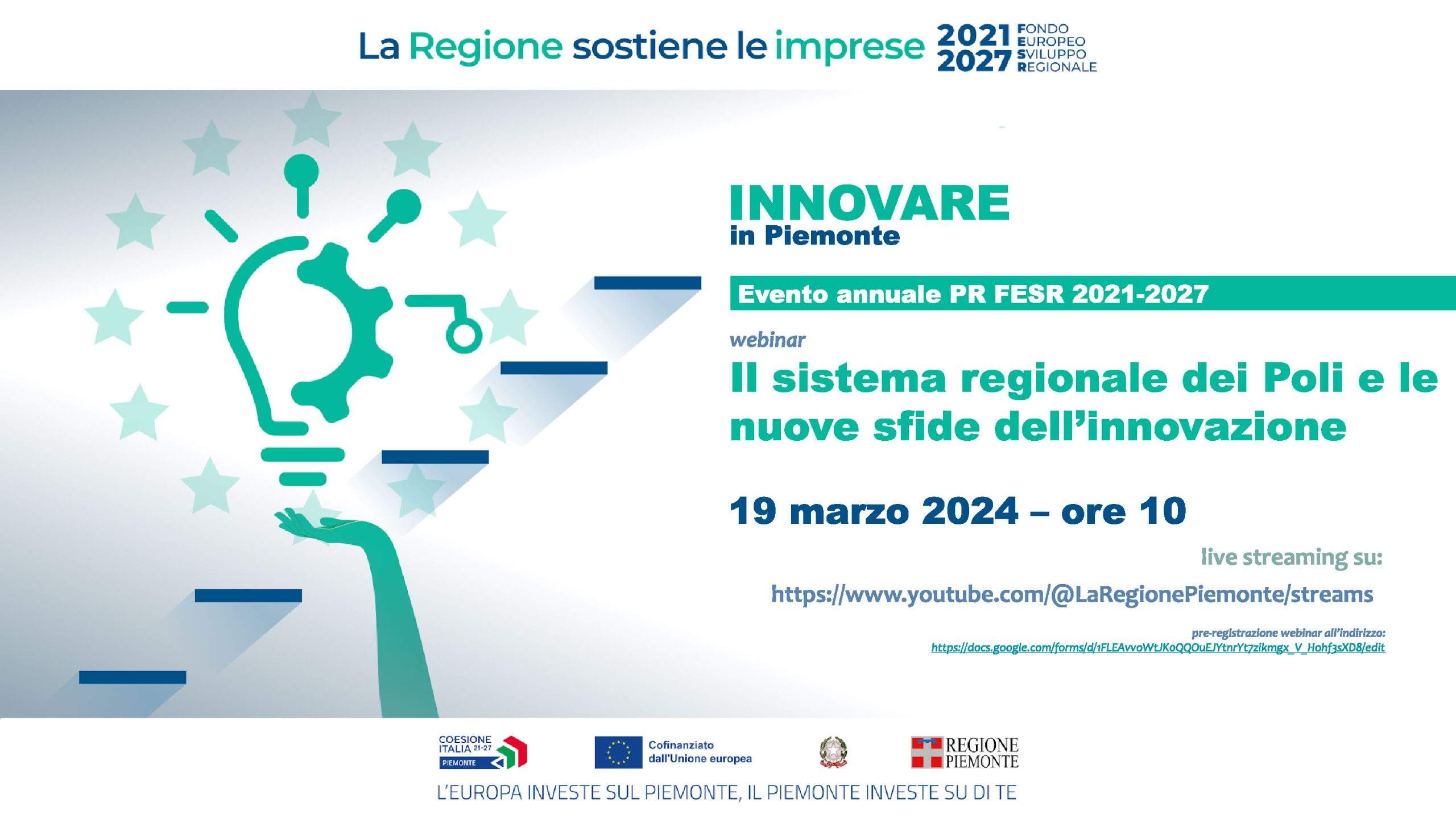 Il Sistema Regionale dei Poli e le nuove sfide dell’innovazione – 19 marzo – webinar