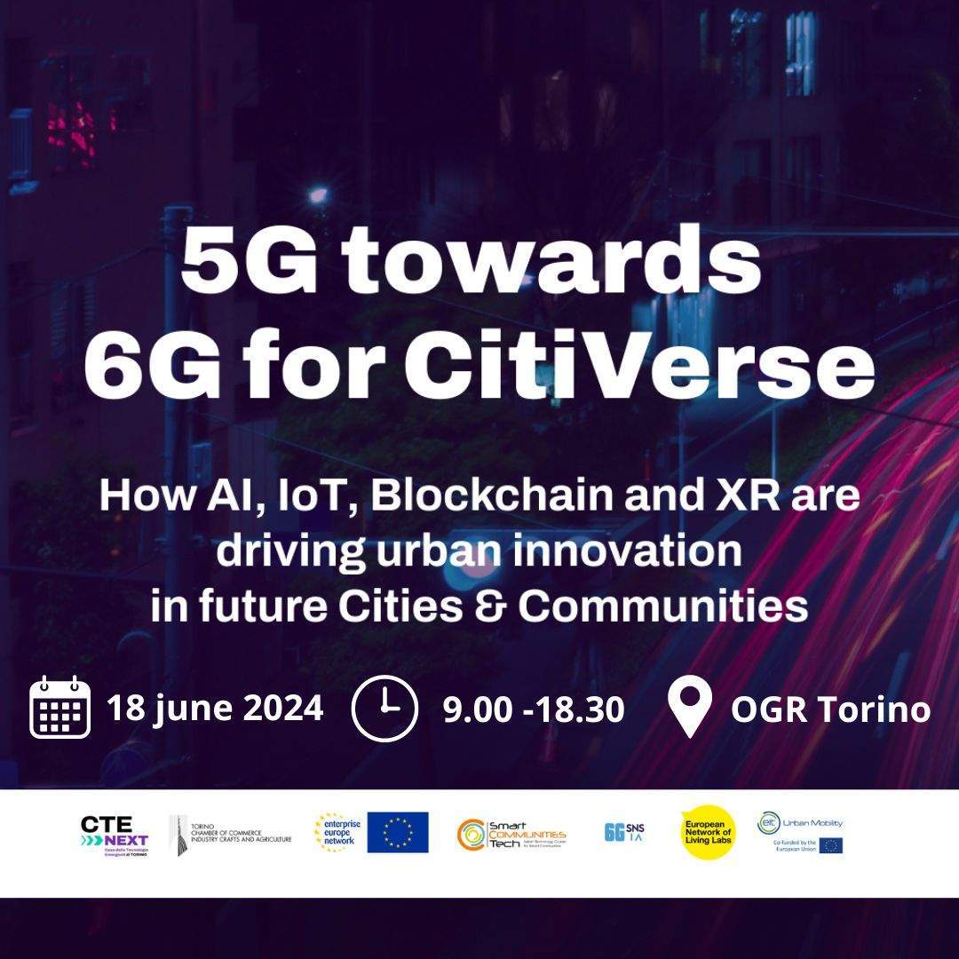 5G towards 6G for CitiVerse: how AI, IoT, Blockchain e XR are driving urban innovation in future cities and  communities.