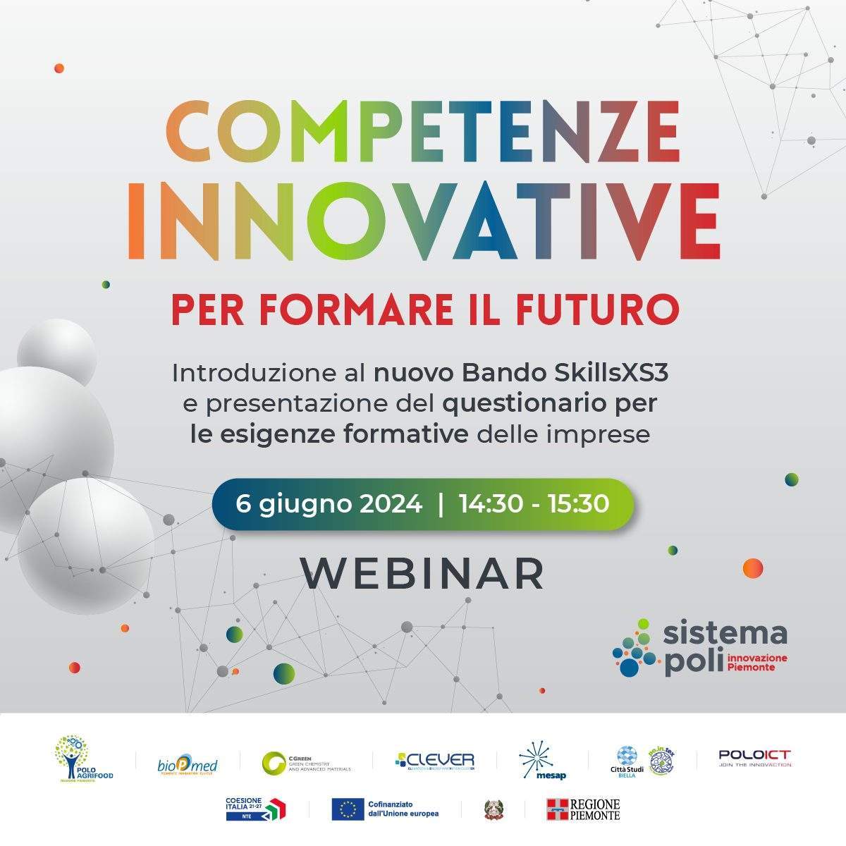 Webinar Competenze Innovative | 6 giugno 2024 | Sistema Poli Piemonte