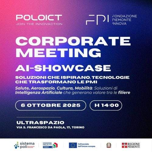 Corporate Meeting Soluzioni Intelligenza Artifiicale Polo ICT 6 ottobre 2025